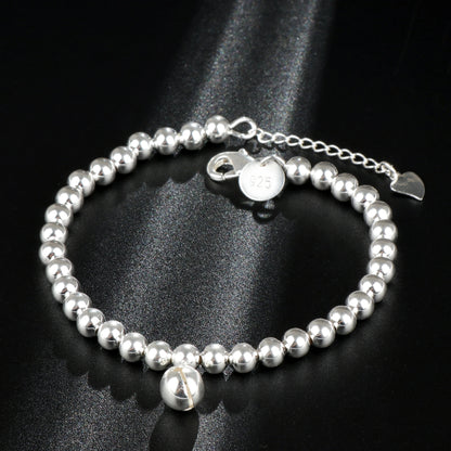 Kinel Luxury Silver Color Beads Bracelet For Women Korean Simple Fashion Bridal Wedding Jewelry Wholesale 2019 New