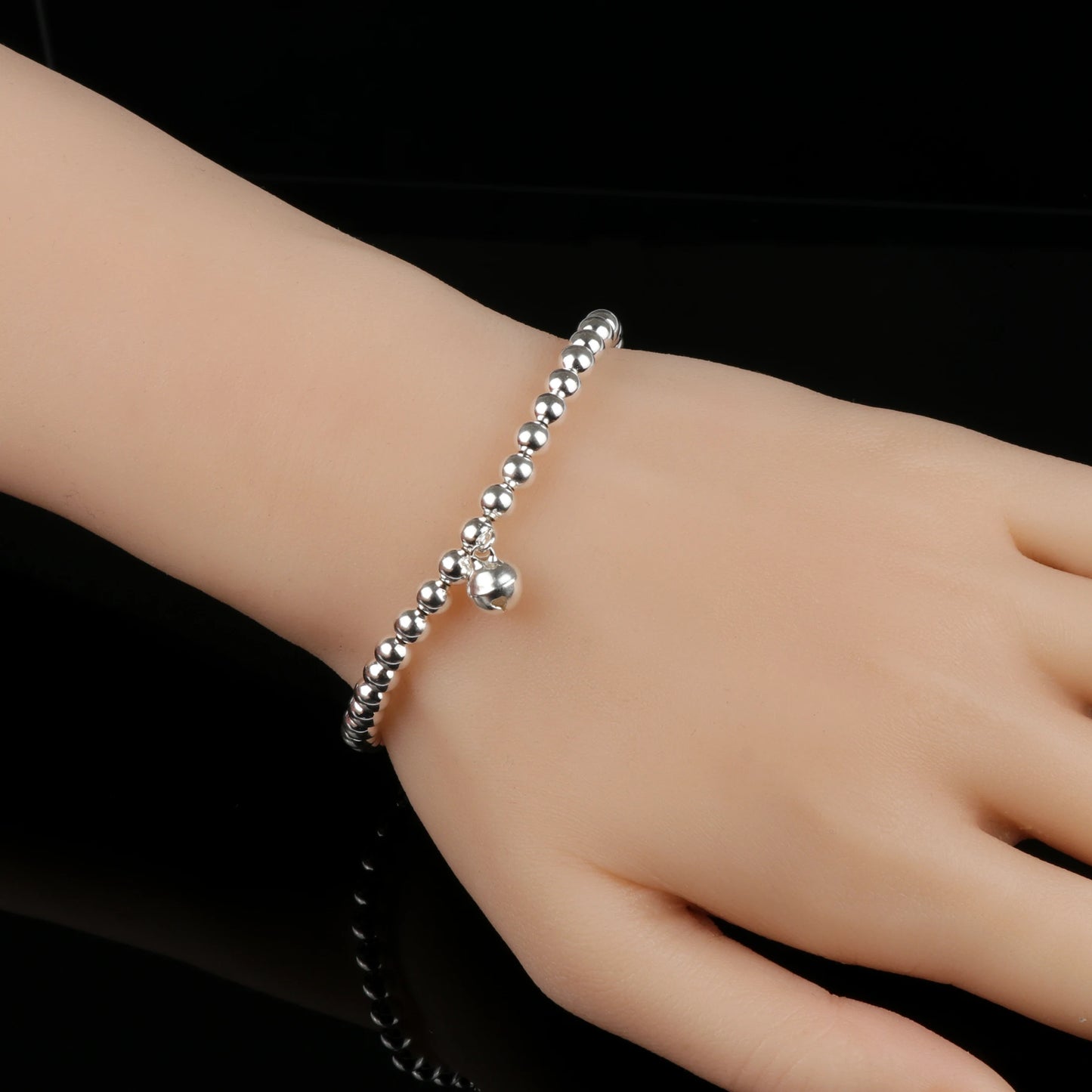 Kinel Luxury Silver Color Beads Bracelet For Women Korean Simple Fashion Bridal Wedding Jewelry Wholesale 2019 New