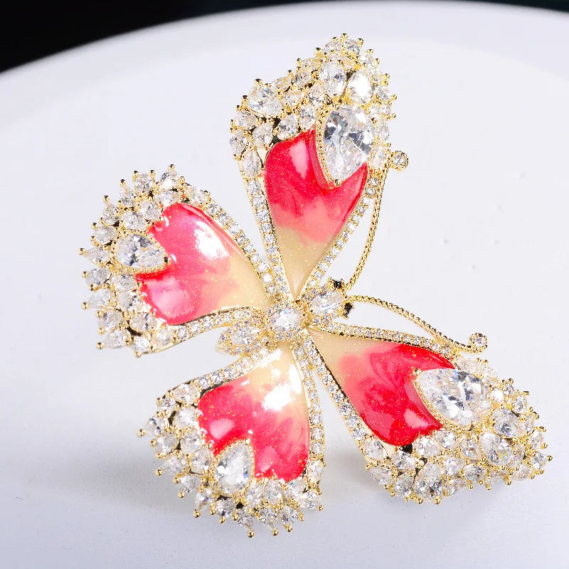 SUYU Insect Butterfly Brooch Color Brooch Creative Clothing Pin Coat Accessories Female