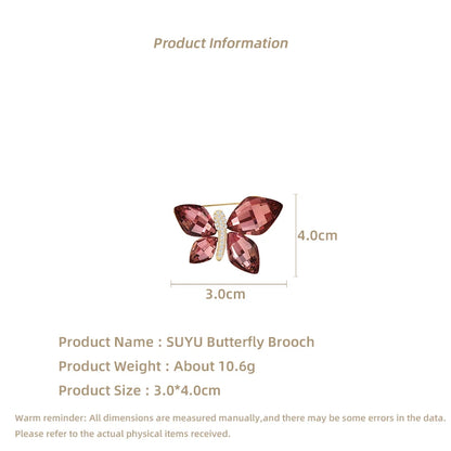 Butterfly Brooch Women's Minimalist Design Elegant Classic Brooch Fashion Personalized Accessory Brooch