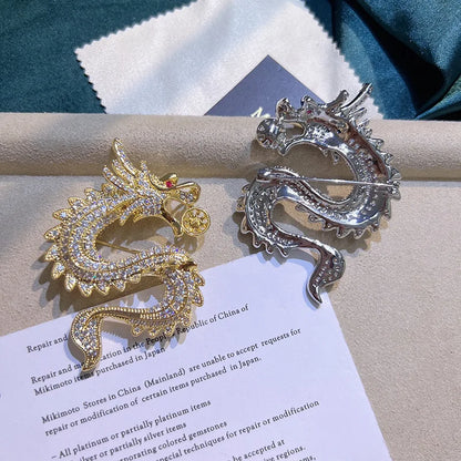 SUYU Winter Women's Light Luxury Brooch Dragon Niche Classic Design Both Men And Women Can Wear Brooch Accessories