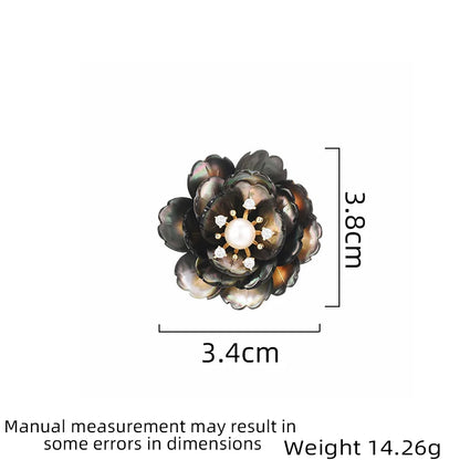 SUYU Women's light luxury Vintage peony brooch elegant and fashionable versatile brooch unique design daily accessories