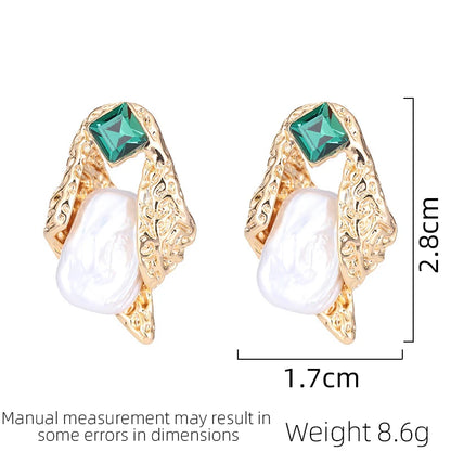 SUYU New Fashion Women's Earrings Creative Design With Irregular Straps And Folded Earrings Light Luxury Elegant Jewelry Gifts