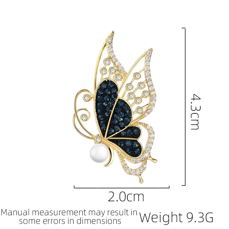 SUYU New Exquisite Retro And Dynamic Butterfly Brooch Fashionable And Elegant Animal Brooch Fashionable Accessories