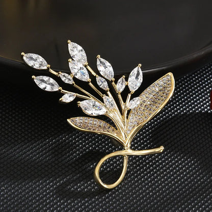 SUYU Blossom Flower Brooch Women's Feeling Temperament New Fashion Brooch Pin