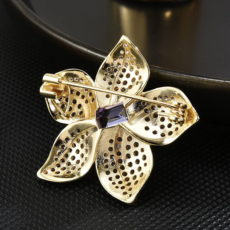 SUYU Purple Flowers Are Sweet And Elegant The Brooch Design Is Exquisite A Brooch As a Gift Is Both Fashionable And Versatile