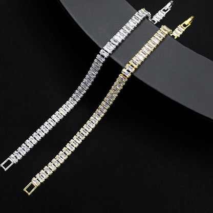 SUYU New Fashion Women's Light Luxury Design Zircon Necklace Earrings Set Wedding Accessories Festival Gifts