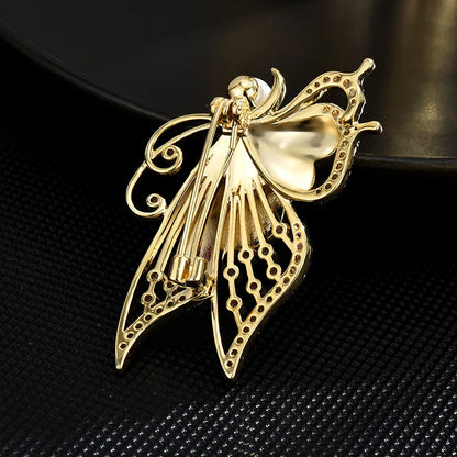 SUYU New Exquisite Retro And Dynamic Butterfly Brooch Fashionable And Elegant Animal Brooch Fashionable Accessories