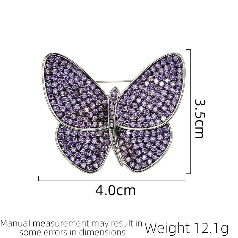 SUYU Fashionable Women's Luxurious Brooch Fashionable And Elegant Design Exquisite Butterfly Brooch Coat Classic Style Brooch