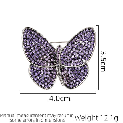 SUYU Fashionable Women's Luxurious Brooch Fashionable And Elegant Design Exquisite Butterfly Brooch Coat Classic Style Brooch