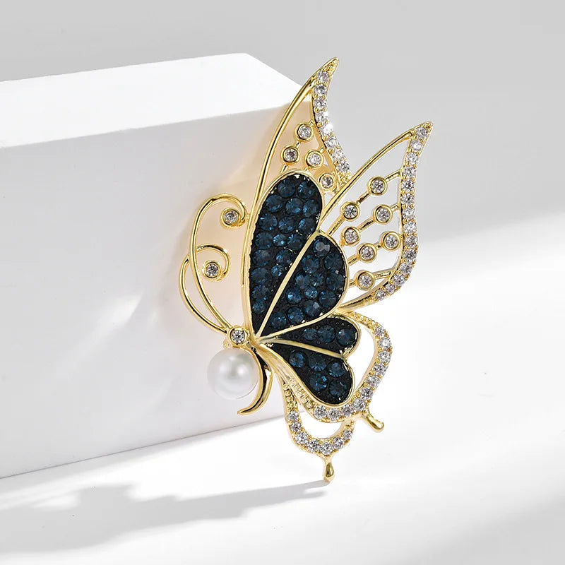 SUYU New Exquisite Retro And Dynamic Butterfly Brooch Fashionable And Elegant Animal Brooch Fashionable Accessories