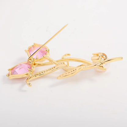 SUYU Spring New Design Women's Light Luxury Tulip Brooch Simulation Pearl Breast Flower Accessories Pins Fashion Jewelry