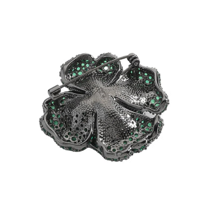 SUYU 2023 New Women's Luxury Brooch Exquisite Temperament Purple Green Rose Brooch Holiday Gift