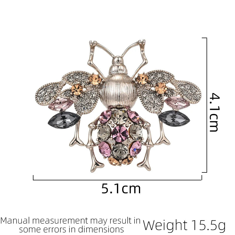 SUYU Spring Retro Classic Bee Design Brooch For Women Luxurious Brooch For Fashion Minimalist And Personalized Decorative Pins