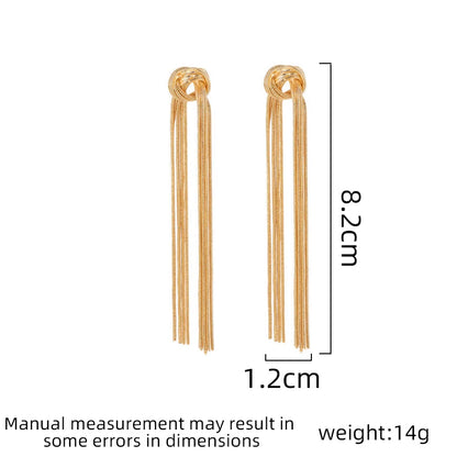 Fashionable New Design Tassel Earrings Simple And Elegant Daily Accessories