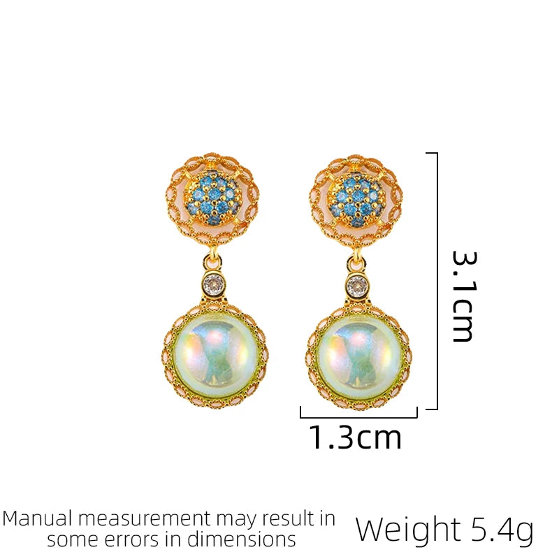 SUYU Decorate New Retro Style Earrings Long Simulation Pearl Earrings Niche Women's Light Luxury Earrings Holiday Gifts