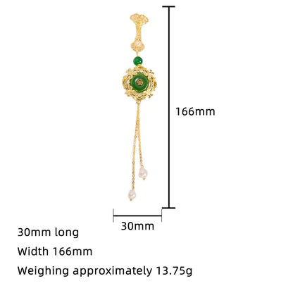 Summer Women's Luxury Classical Cheongsam With Pressed Brooch Pearl Tassel Pendant Pendant Removable Accessories Hanfu Pins