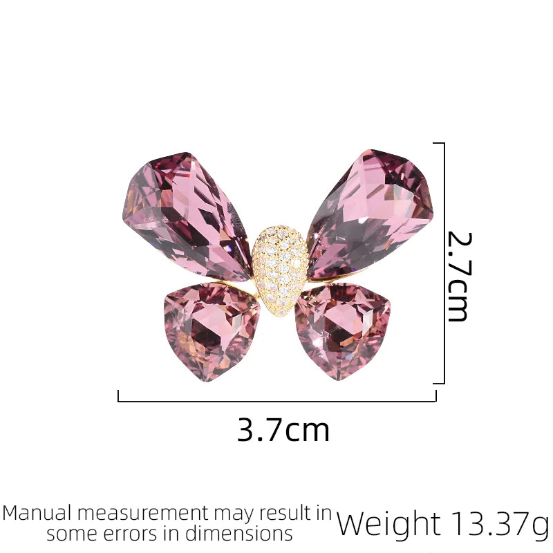 SUYU Trendy And Fashionable Women's Luxurious Design Small Butterfly Brooch 2024 New Excellent Daily Elegant Accessory Pin