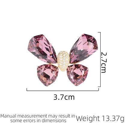 SUYU Trendy And Fashionable Women's Luxurious Design Small Butterfly Brooch 2024 New Excellent Daily Elegant Accessory Pin