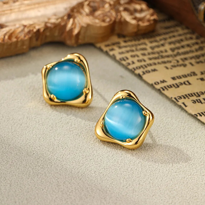 SUYU Retro Irregular Women's Design Earrings Fashion Exquisite Classic Versatile Style Earrings Fashion Jewelry Accessories