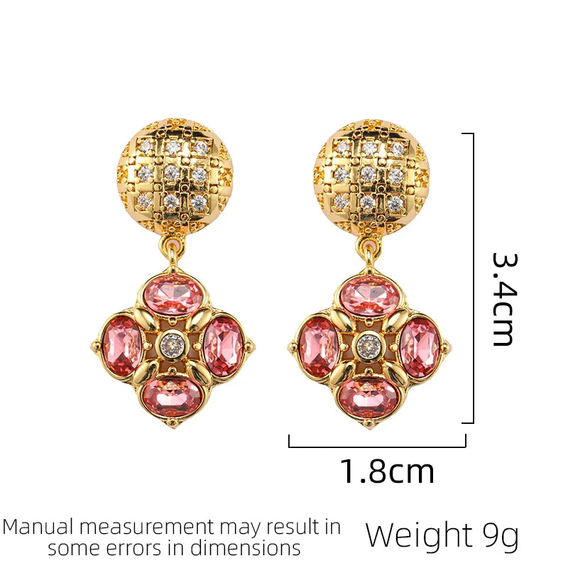 SUYU Spring New Jewelry Vintage Earrings Women's Light Luxury Fashion Light Luxury Exquisite Earrings Personalized Accessories