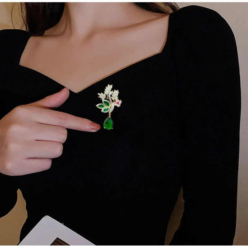 SUYU Fashion Bouquet Wheat Ear Brooch Creative Clothing Temperament Cheongsam Accessories Pins