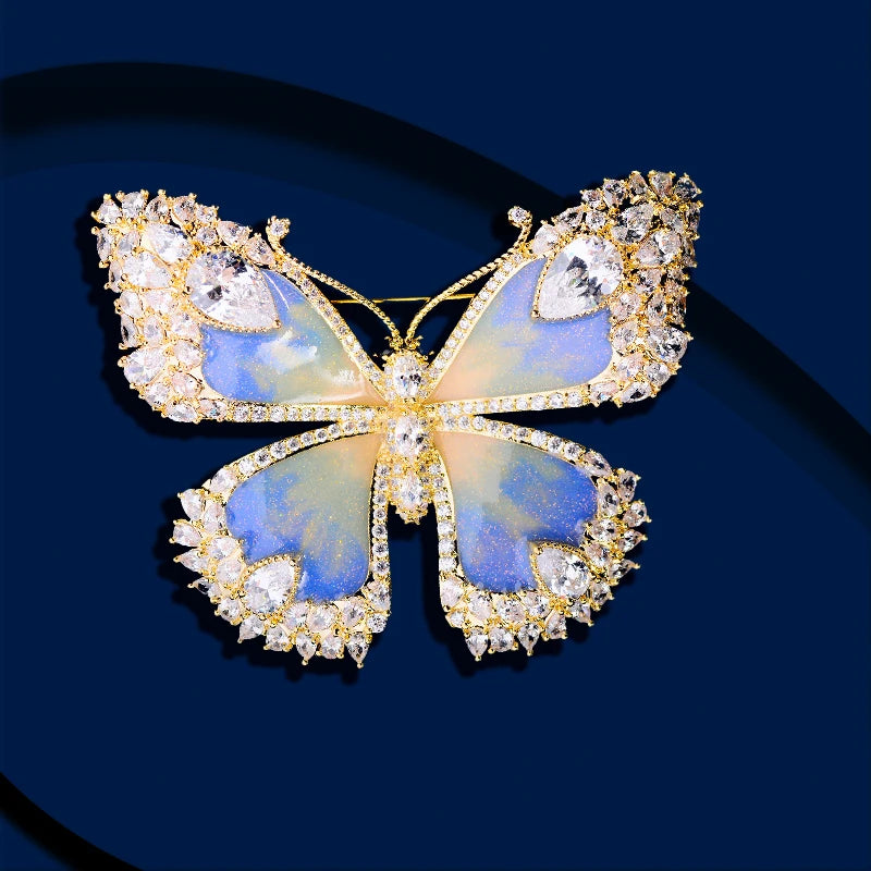 SUYU Insect Butterfly Brooch Color Brooch Creative Clothing Pin Coat Accessories Female