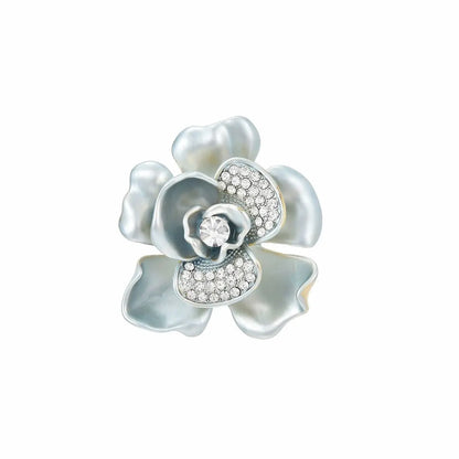 SUYU Women's light luxury and elegant tea flower brooch fashionable and versatile gentle and atmospheric brooch