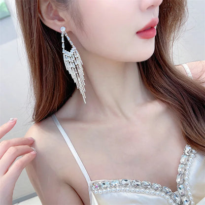 Exaggerated Design Luxury Fashion Party Daily Long Earrings