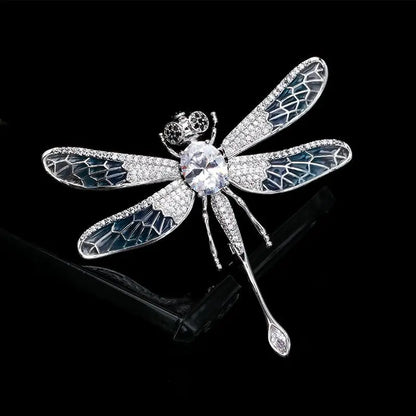 SUYU Fashion Versatile Personalized Wings Activity Colored Embroidery Temperament Pin Coat Cardigan Dragonfly Brooch Female