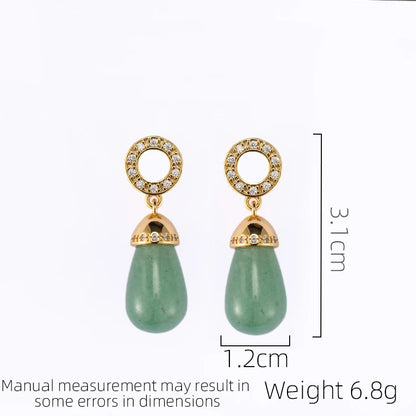 SUYU Jewelry: Retro Style Long Earrings Light Luxury Simple And Generous Niche Fashion Temperament Earrings