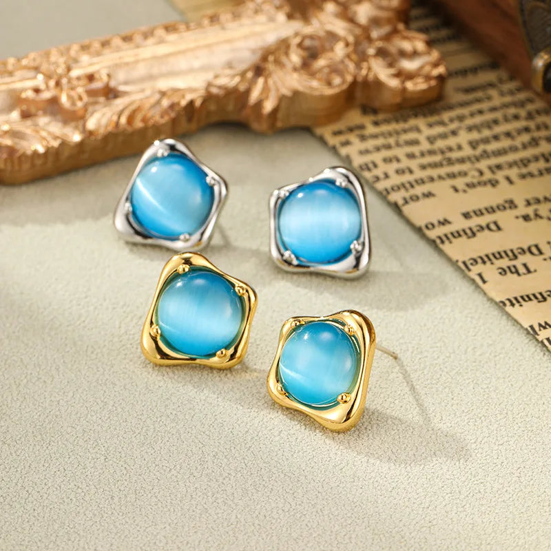 SUYU Retro Irregular Women's Design Earrings Fashion Exquisite Classic Versatile Style Earrings Fashion Jewelry Accessories