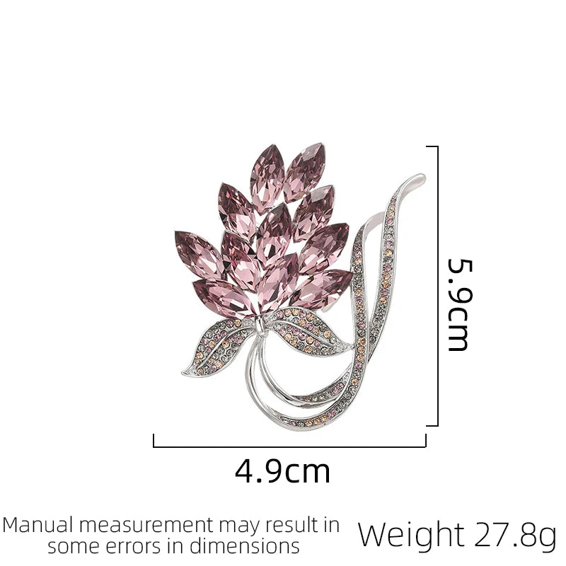 SUYU New Classic Design Floral Temperament Elegant Women's Brooch Versatile Fashion Brooch Jacket Accessories Holiday Gifts