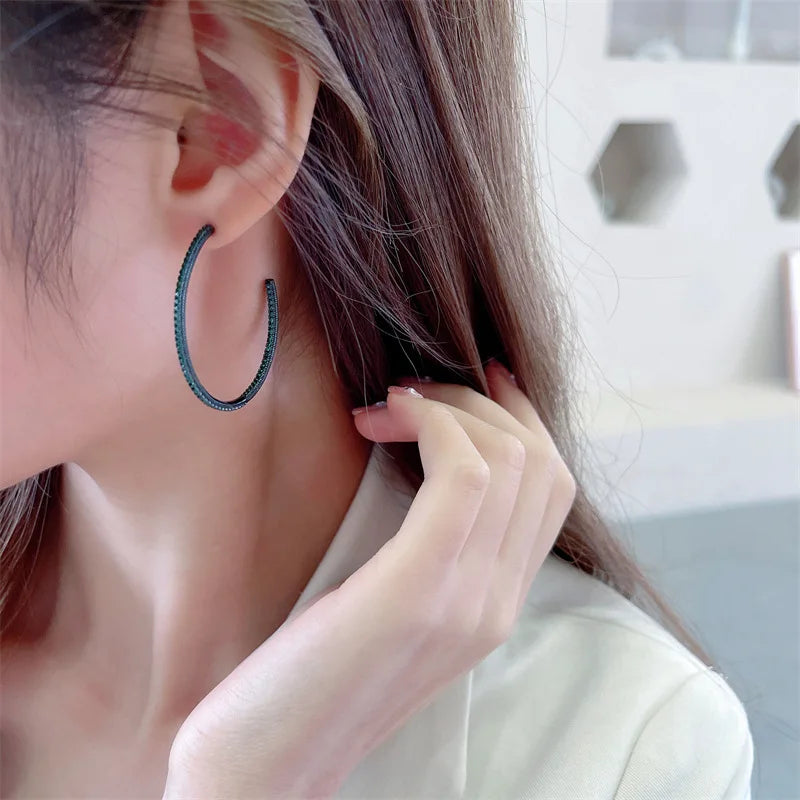 SUYU New Earrings Are Simple Fashionable And Versatile Geometric Round Women's Earrings