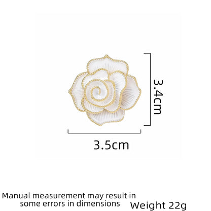 SUYU Women's Light Luxury Vintage Versatile Small Fragrant Mountain Camellia Brooch Stylish and Elegant Classic Brooch