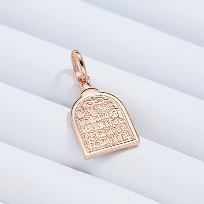 Kinel Luxury Virgin Mary Pendant Necklace For Women Men 585 Rose Gold Color Natural Zircon Jesus Charm Daily Fine Jewelry Gifts