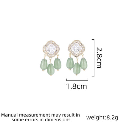 Fashionable Women's Light Luxury Elegant Tassel Vintage Long Earrings Droplet Design Earrings Festival Party Gifts