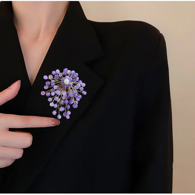 SUYU New Autumn Handmade Woven Classic Brooch For Women's Designers With Fashionable Temperament And Retro Style Brooch Gift