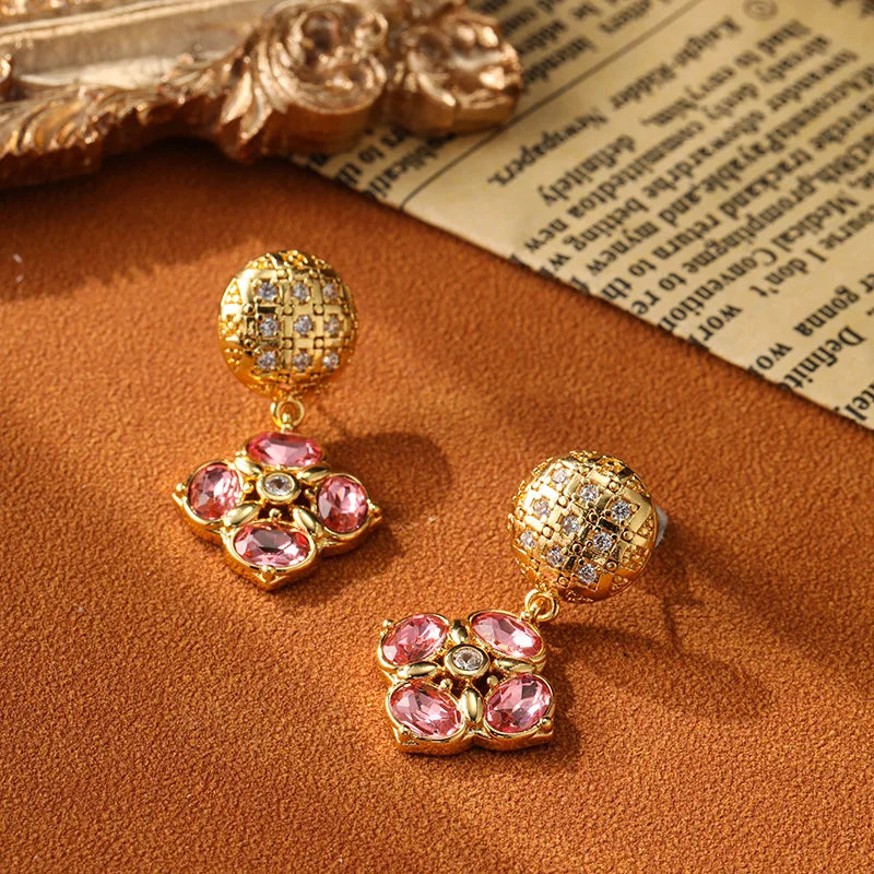 SUYU Spring New Jewelry Vintage Earrings Women's Light Luxury Fashion Light Luxury Exquisite Earrings Personalized Accessories