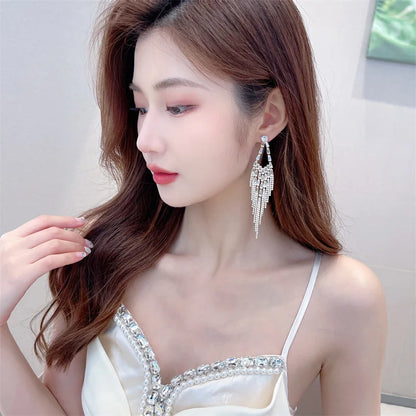 Exaggerated Design Luxury Fashion Party Daily Long Earrings