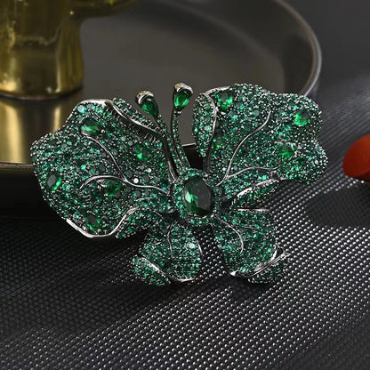 SUYU Autumn Classic Red Zircon Butterfly Light Luxury brooch Personalized Coat Designer brooch